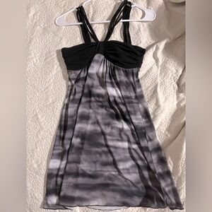 Y2K vintage grunge 2000s Trixxi Clothing Company mini dress black and grey